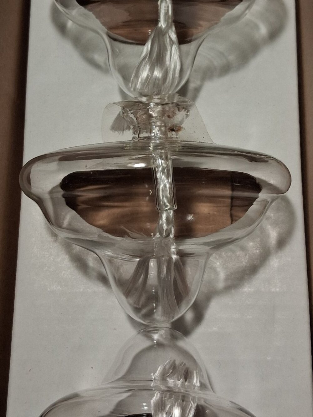 Princess House Crystal Floating Oil Lamps – Set of 3 – NOS